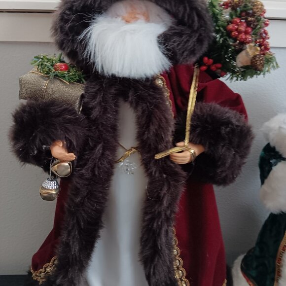 Super Bundle - 4 Vintage Santa Claus Tree Topper / Ornaments - Picture 3 of 5